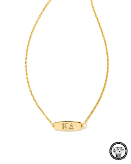 Kappa Delta Pendant Necklace in 18k Gold Vermeil