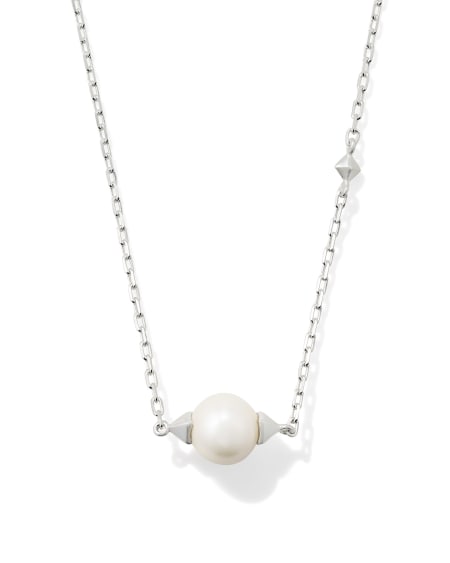 Emmaline Sterling Silver Pendant Necklace in Freshwater Cultured Pearl