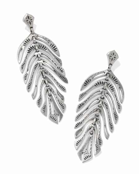 Calliope Vintage Silver Statement Earrings