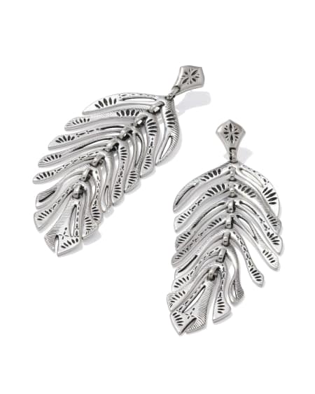 Calliope Vintage Silver Statement Earrings
