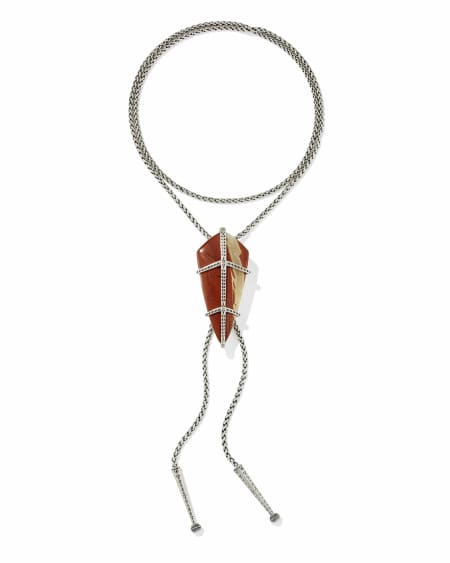 Trinity Vintage Silver Bolo Necklace