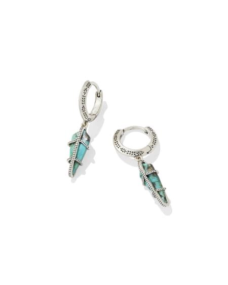 Trinity Vintage Silver Huggie Earrings
