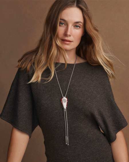 Trinity Vintage Silver Bolo Necklace
