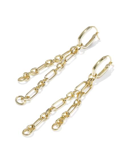 Embry Gold Chain Huggie Earrings