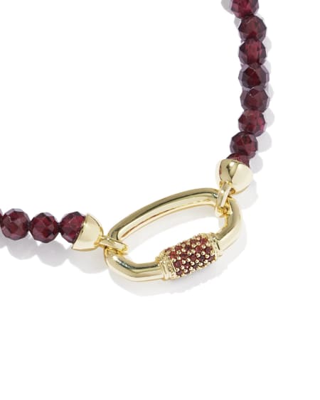 Emery Gold Beaded Stretch Bracelet