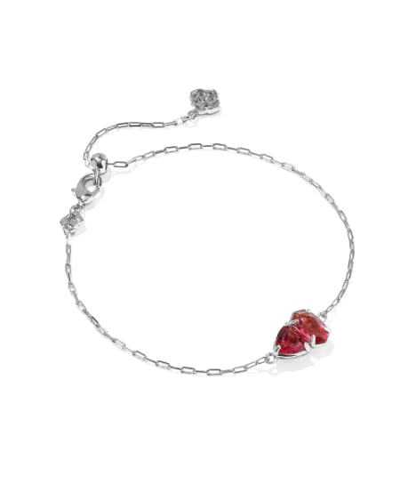 Tatum January Silver Delicate Chain Bracelet