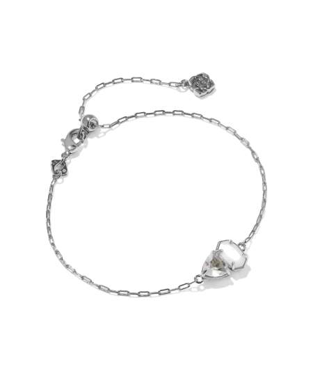 Tatum June Silver Delicate Chain Bracelet