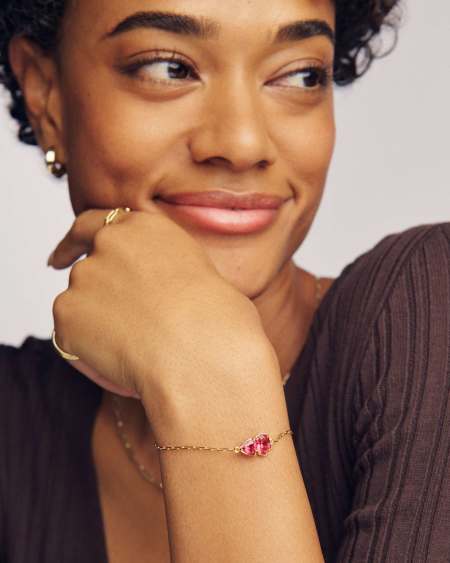 Tatum January Gold Delicate Chain Bracelet