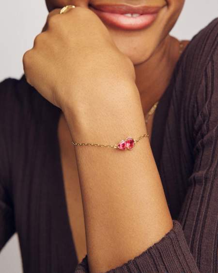 Tatum January Gold Delicate Chain Bracelet
