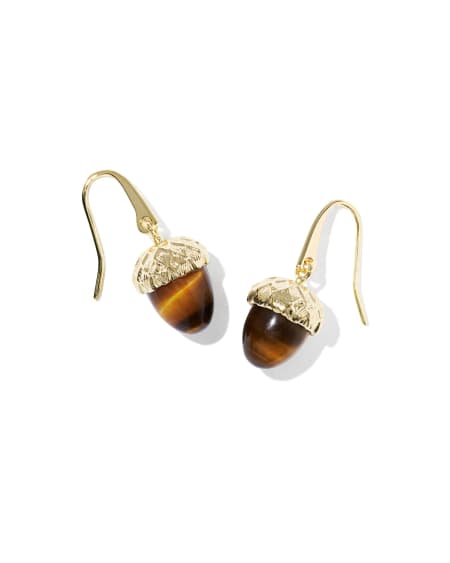 Acorn Gold Drop Earrings