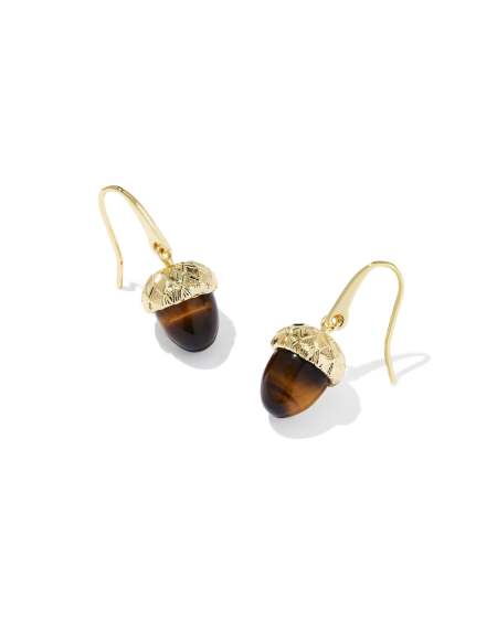 Acorn Gold Drop Earrings
