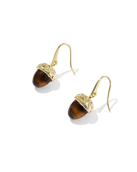 Acorn Gold Drop Earrings