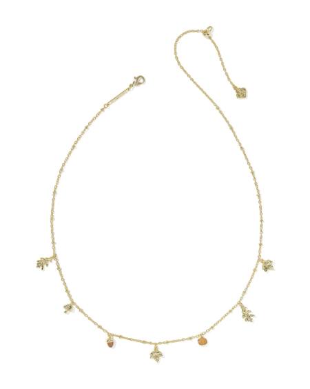 Autumn Gold Charm Necklace
