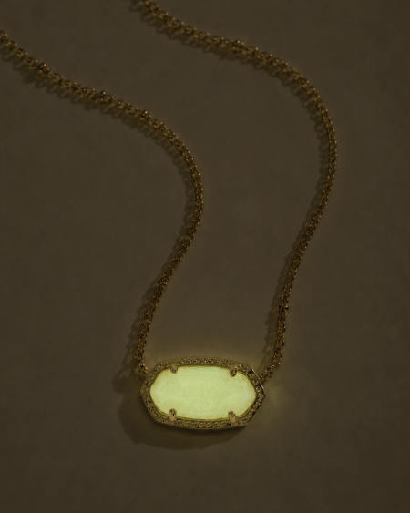 Elisa Gold Boo Short Pendant Necklace