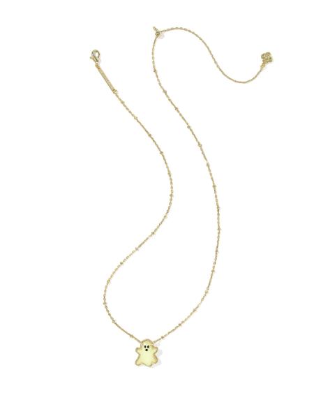 Ghost Gold Short Pendant Necklace