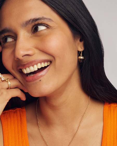 Acorn Gold Drop Earrings