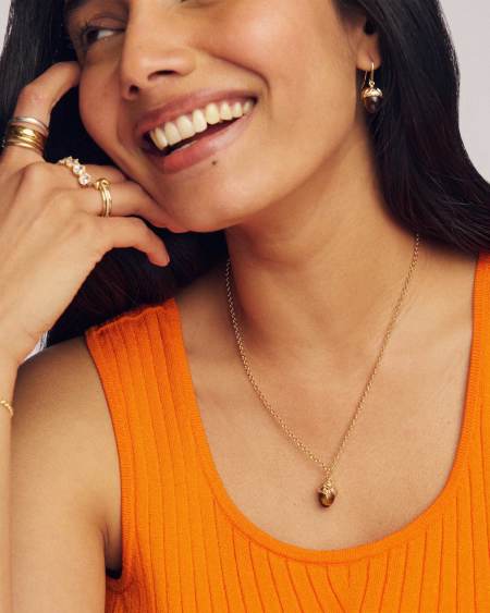 Acorn Gold Drop Earrings