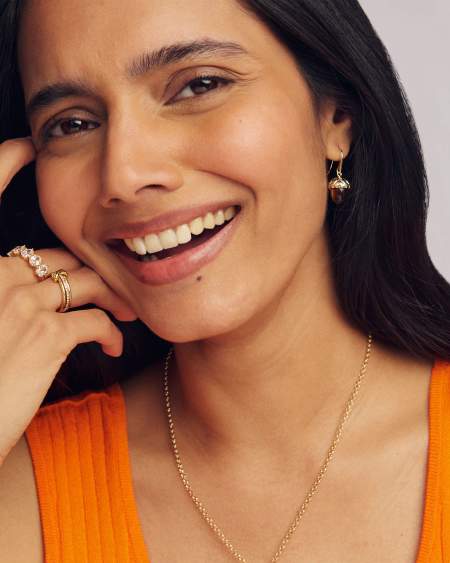 Acorn Gold Drop Earrings