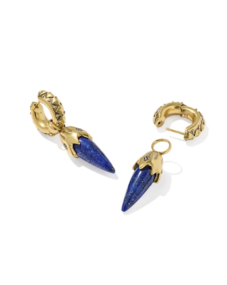 Catherine Vintage Gold Convertible Huggie Earrings