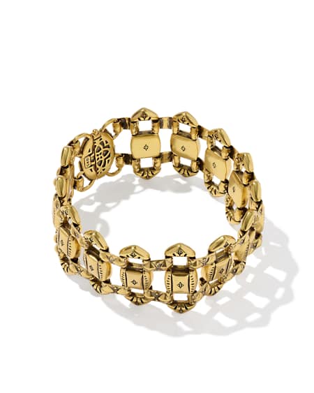 Catherine Vintage Gold Statement Bracelet