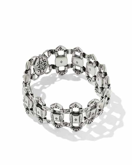 Catherine Vintage Silver Statement Bracelet