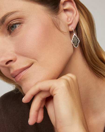 Adeline Vintage Silver Drop Earrings