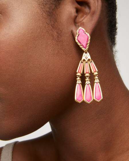 Adeline Vintage Gold Statement Earrings