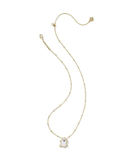 Ghost Gold Short Pendant Necklace