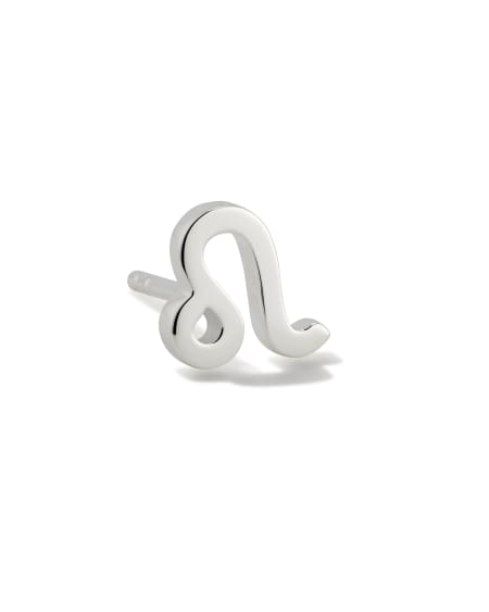 Leo Single Stud Earring in Sterling Silver