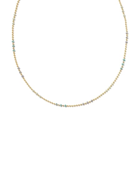 Alice Color Beaded 14k Gold-Filled Chain Necklace