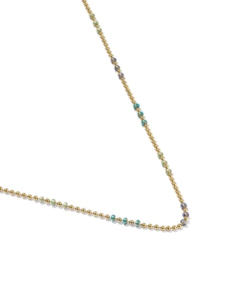 Alice Color Beaded 14k Gold-Filled Chain Necklace