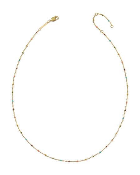 Alice Color Beaded 14k Gold-Filled Chain Necklace