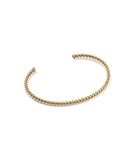 Victoria Medium Twist 14k Gold-Filled Cuff Bracelet
