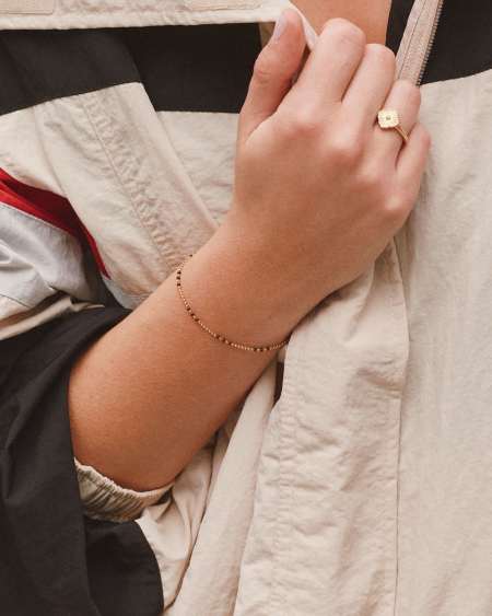 Alice Color Beaded 14k Gold-Filled Chain Bracelet