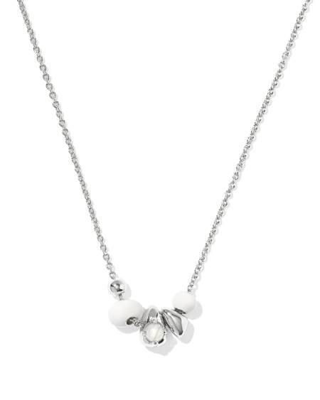 Deliah Silver Short Pendant Necklace