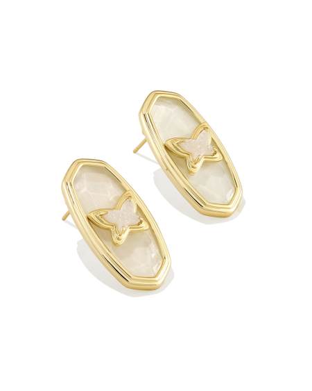 Dolly Parton x Kendra Scott Ellie Butterfly Gold Stud Earrings