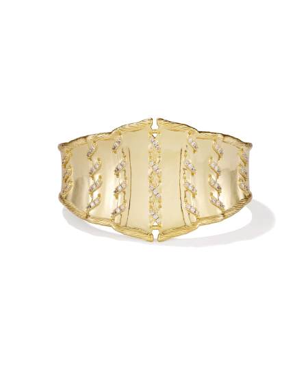 Dolly Parton x Kendra Scott Laced Gold Cuff Bracelet