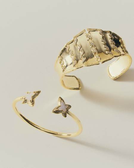 Dolly Parton x Kendra Scott Butterfly Gold Cuff Bracelet