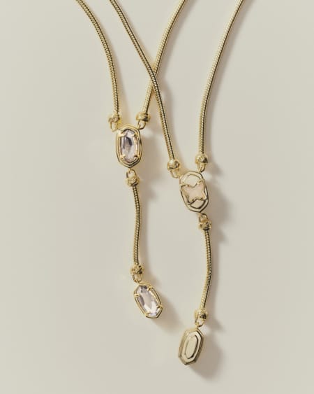 Dolly Parton x Kendra Scott Elliot Gold Lariat Necklace
