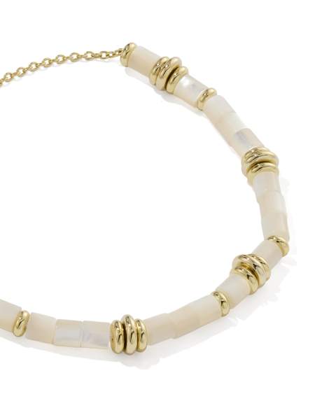 Bree Gold Beaded Delicate Chain Bracelet
