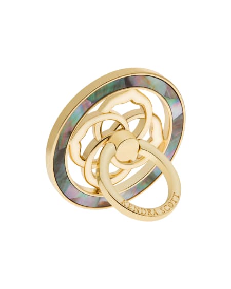 Magnetic Gold Black Mother-of-Pearl Ring Stand