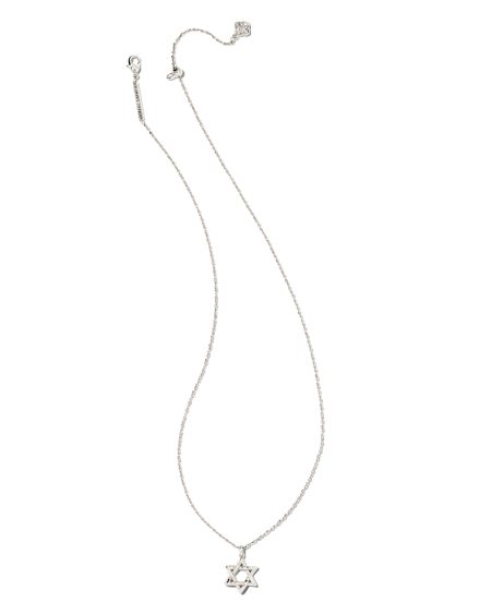 Star of David Pendant Necklace in Silver