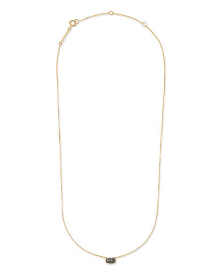 Marisa 14k Yellow Gold Pendant Necklace in Black Diamond