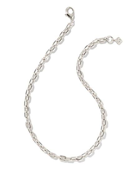 Korinne Chain Necklace in Silver