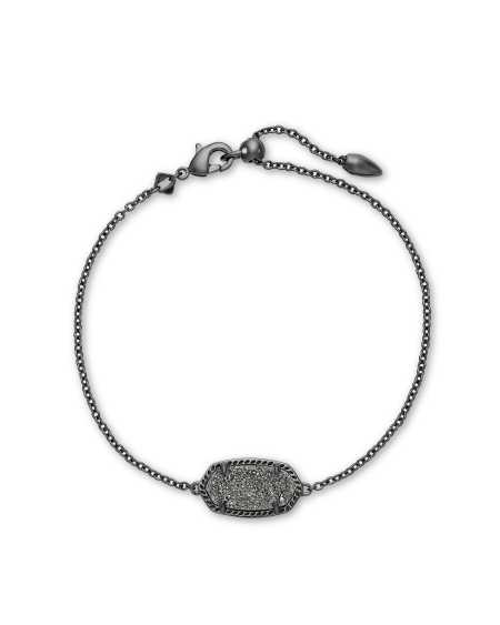 Elaina Gunmetal Single Slide Bracelet