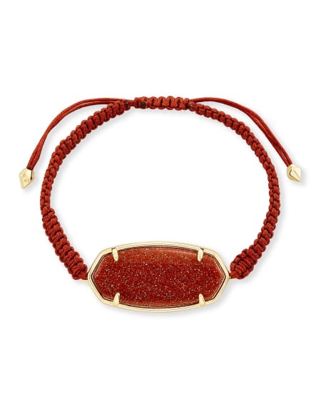 Elle Gold Friendship Bracelet in Goldstone