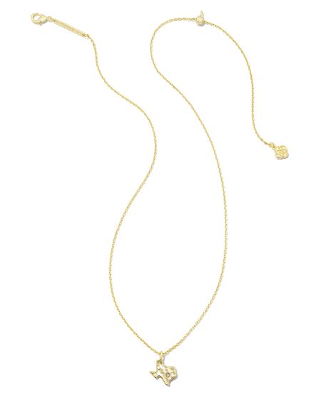 Texas Short Pendant Necklace in Silver