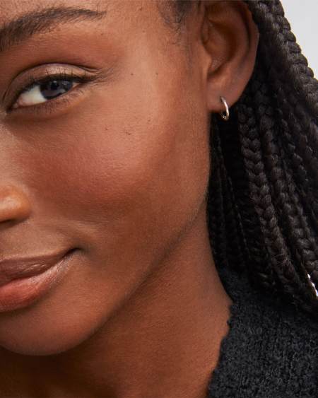 Keeley 10mm Huggie Earrings in Sterling Silver