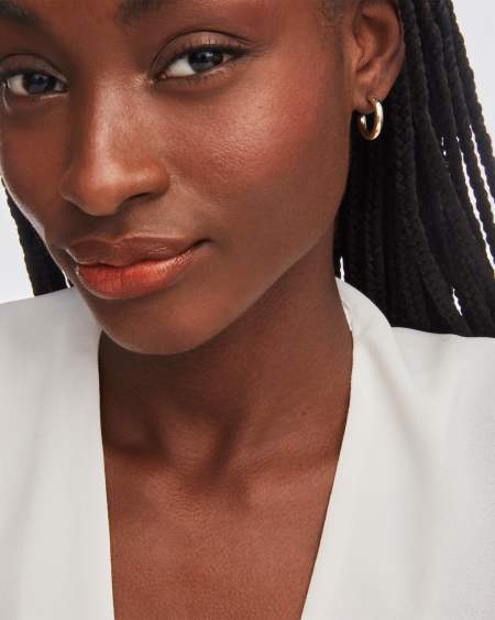 Colette Huggie Earrings in Gold