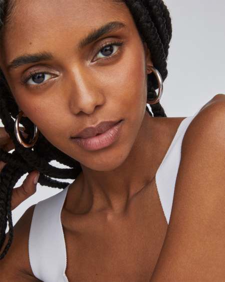 Colette Large Hoop Earrings in Silver